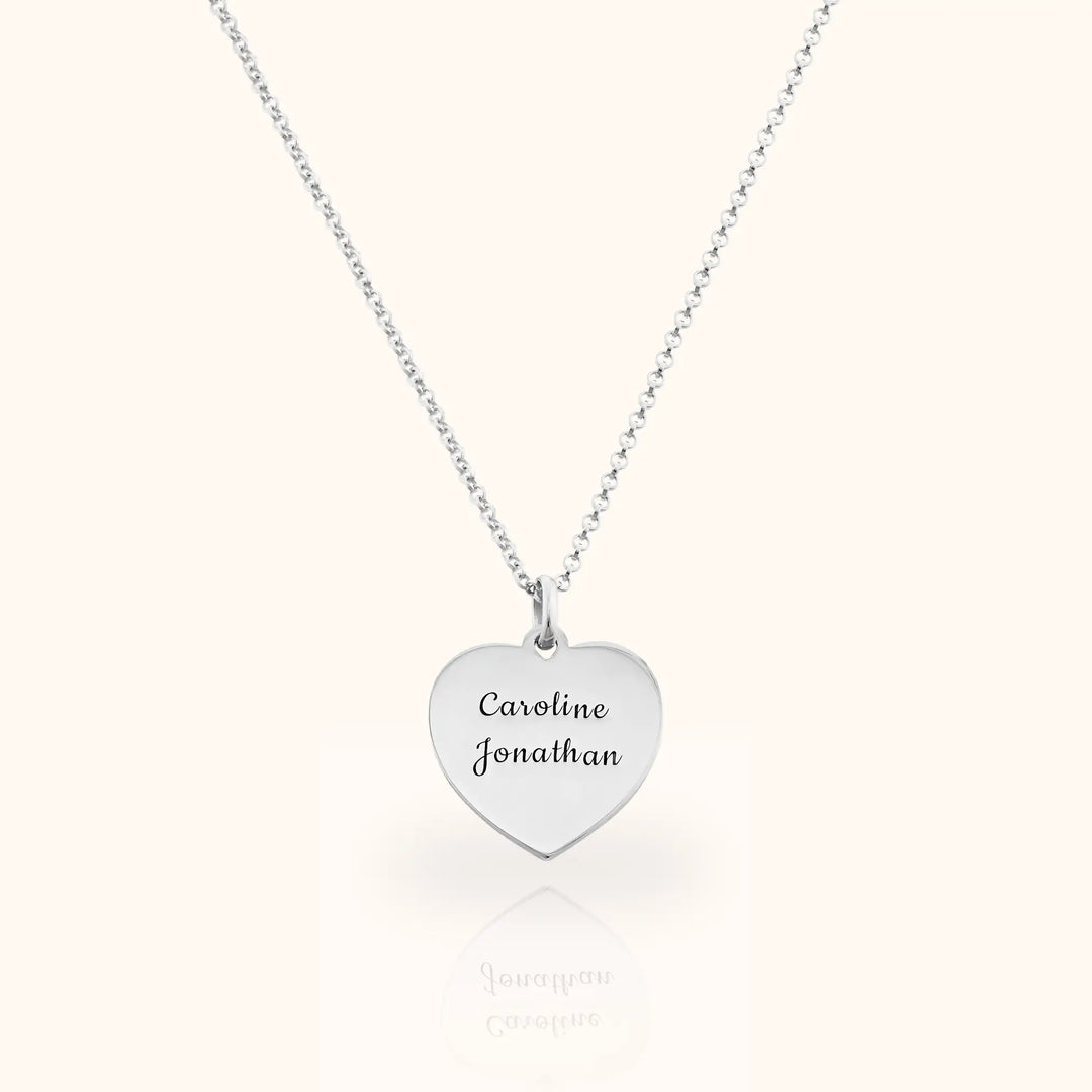Caella Engraved Heart Necklace