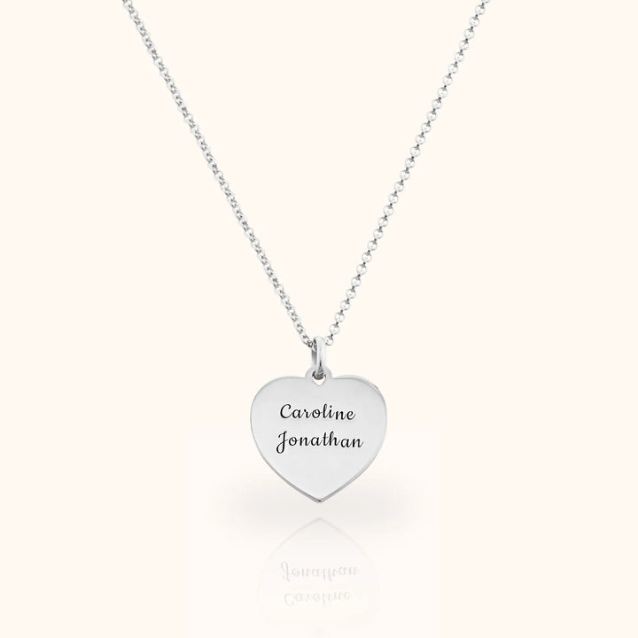 Caella Engraved Heart Necklace