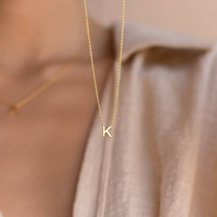 Dainty Letter Initial Necklace