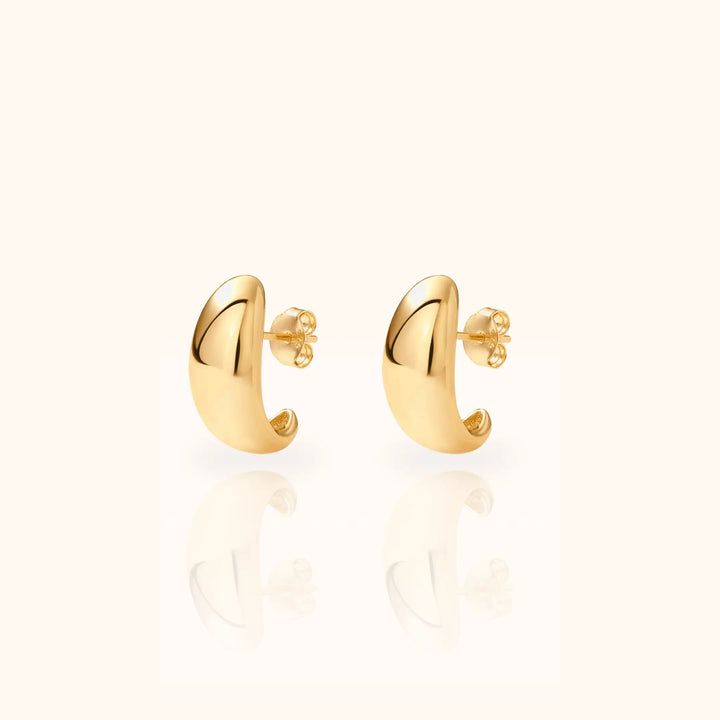 Elva Dome Huggie Earrings