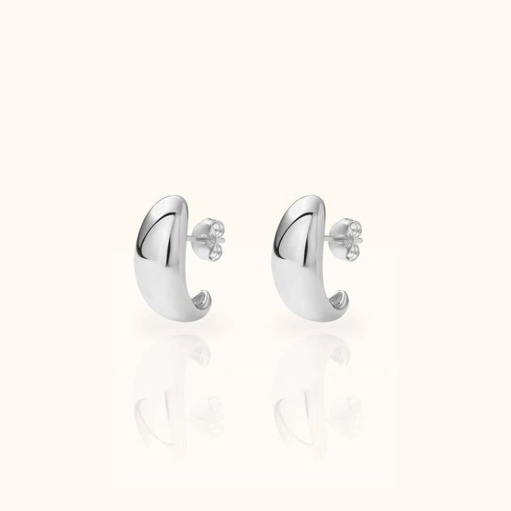 Elva Dome Huggie Earrings