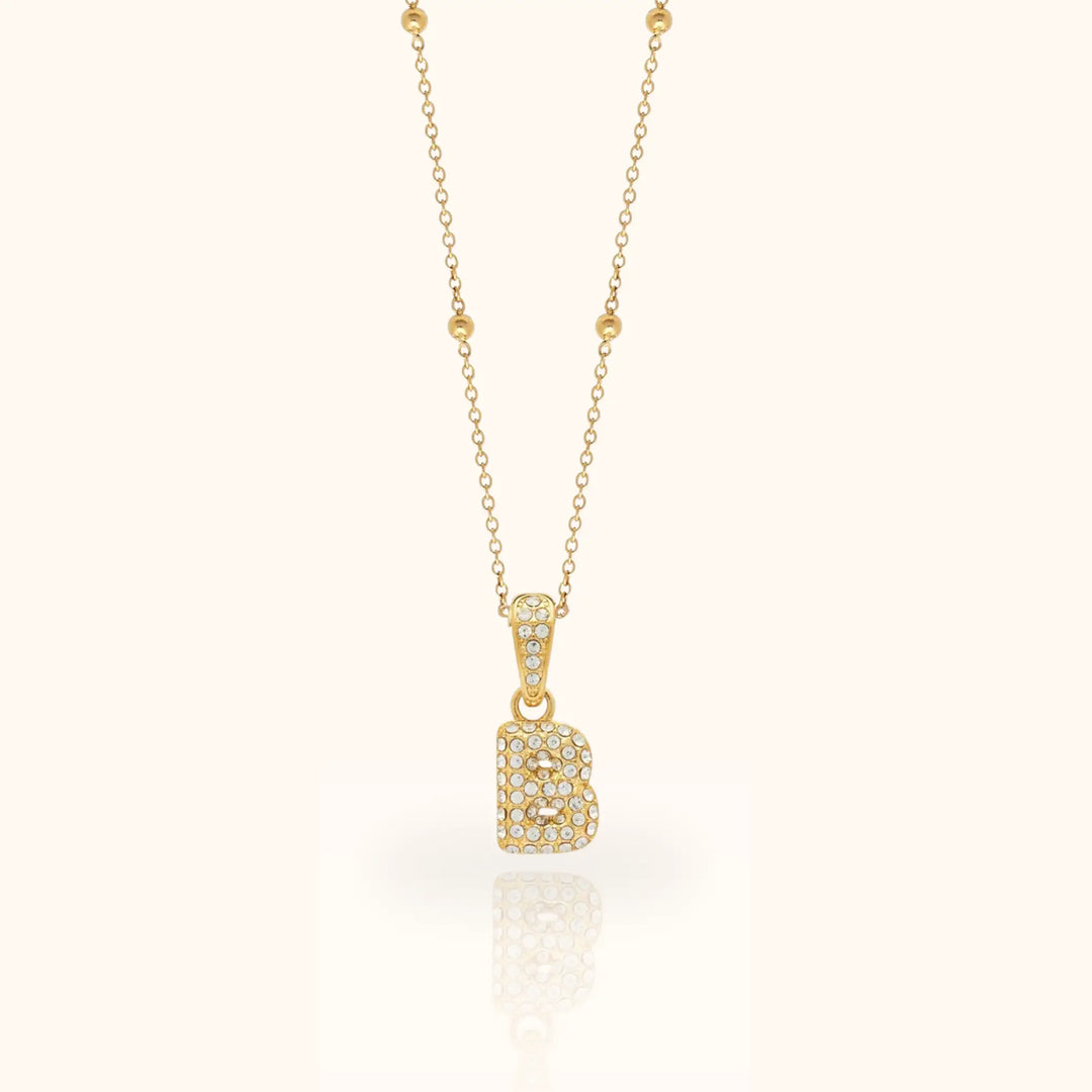 Luma Bubble Initial Necklace