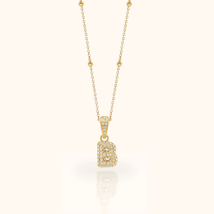 Luma Bubble Initial Necklace