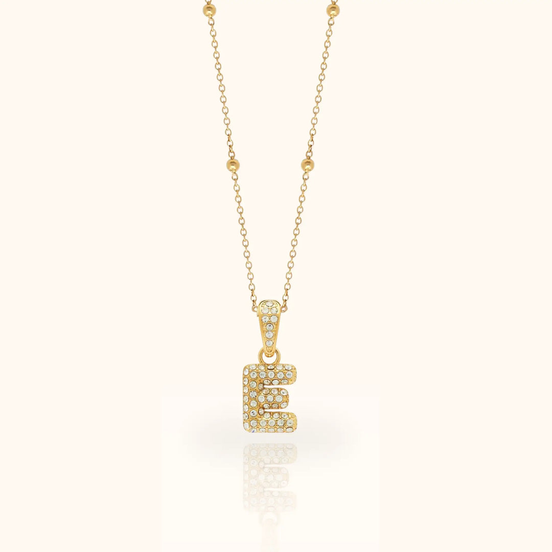 Luma Bubble Initial Necklace
