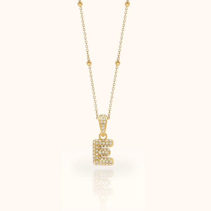 Luma Bubble Initial Necklace