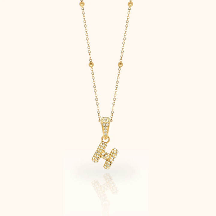 Luma Bubble Initial Necklace