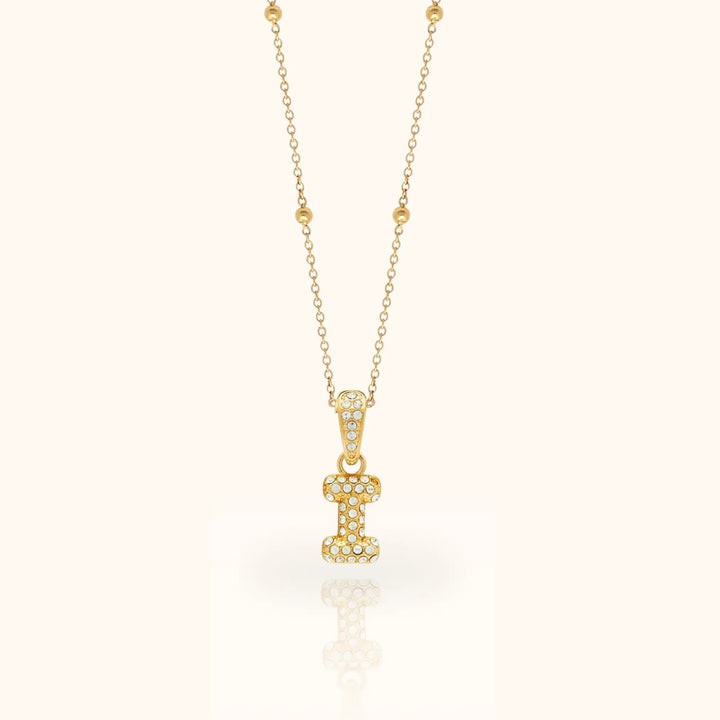 Luma Bubble Initial Necklace