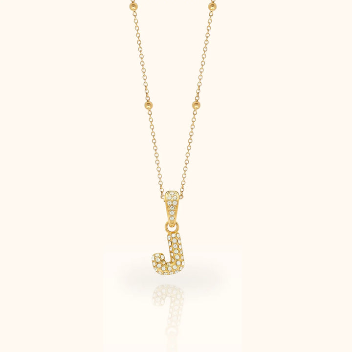 Luma Bubble Initial Necklace