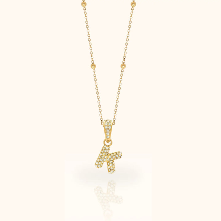 Luma Bubble Initial Necklace