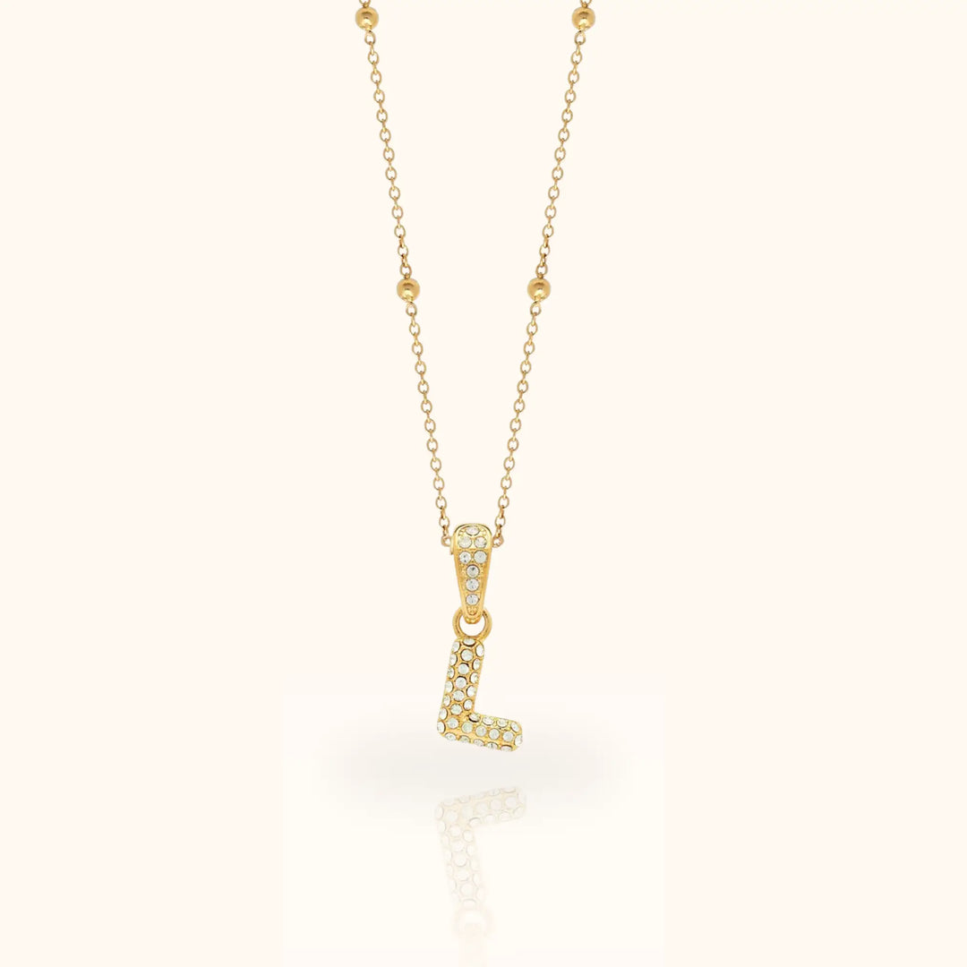 Luma Bubble Initial Necklace
