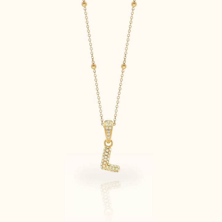 Luma Bubble Initial Necklace