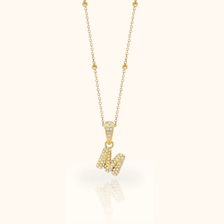 Luma Bubble Initial Necklace