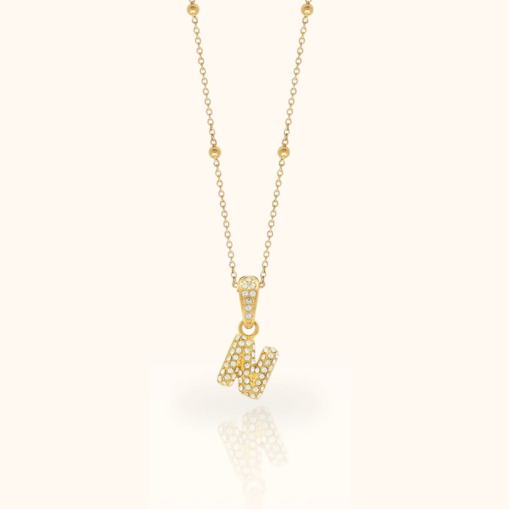 Luma Bubble Initial Necklace