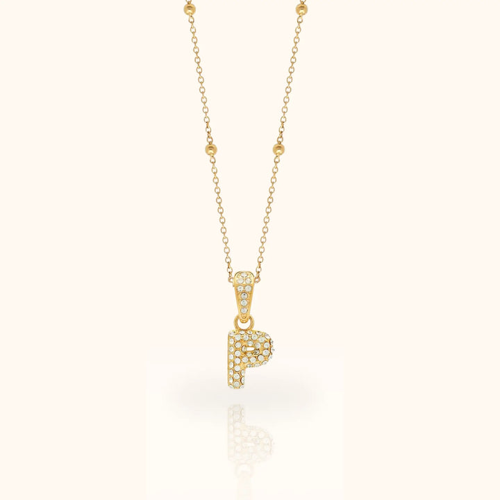 Luma Bubble Initial Necklace
