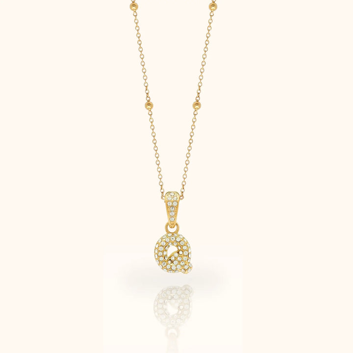 Luma Bubble Initial Necklace
