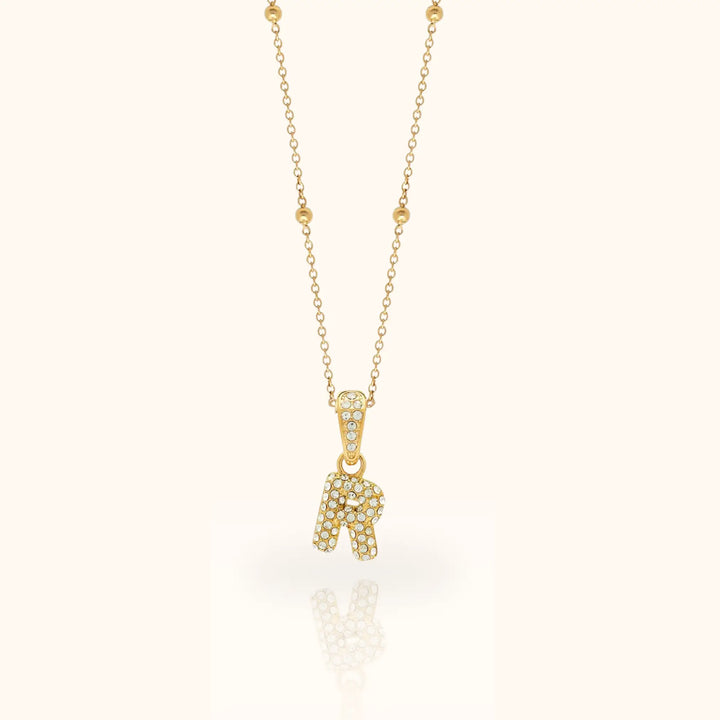 Luma Bubble Initial Necklace