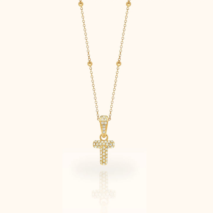 Luma Bubble Initial Necklace