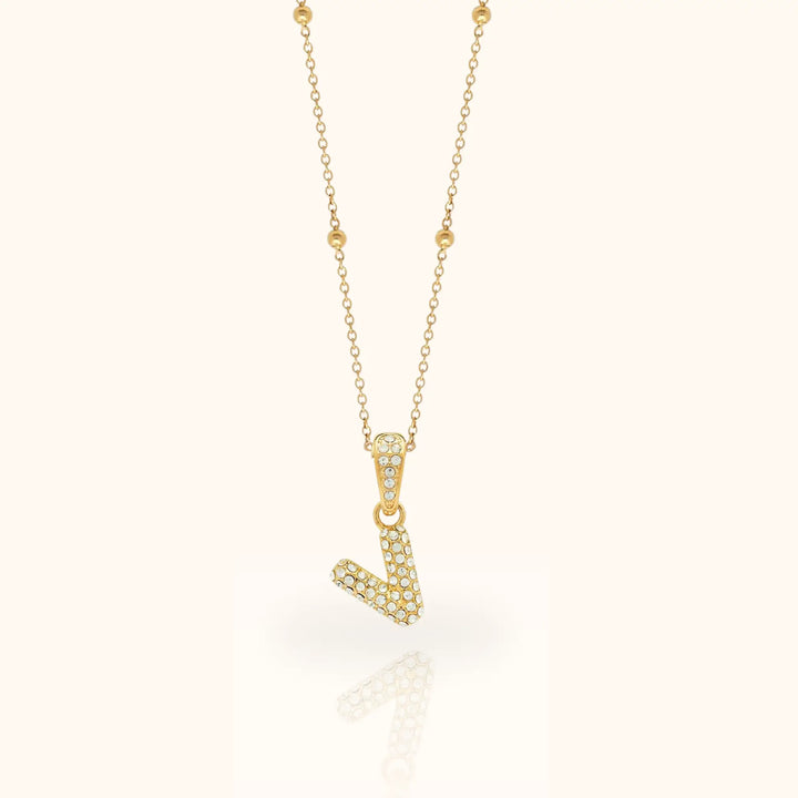 Luma Bubble Initial Necklace
