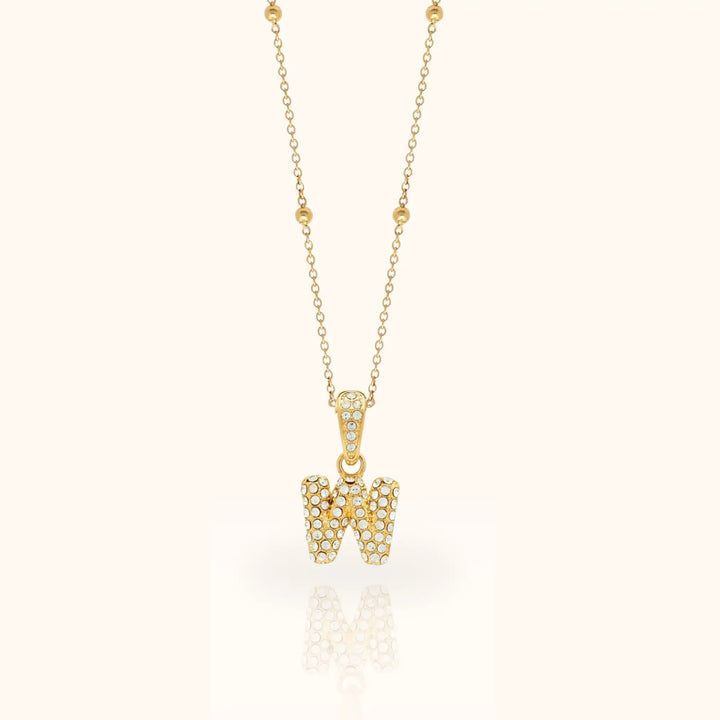 Luma Bubble Initial Necklace