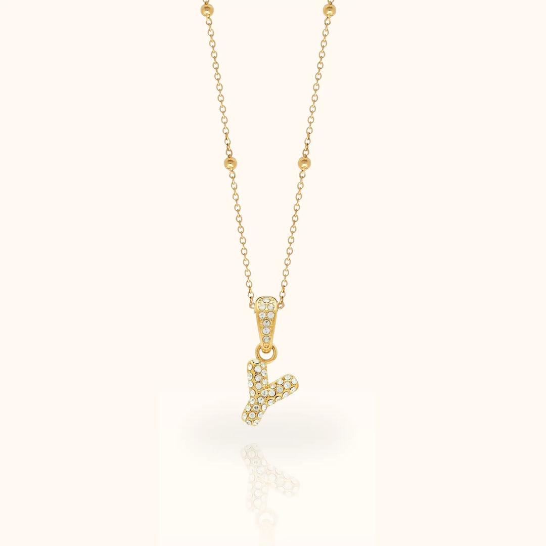 Luma Bubble Initial Necklace