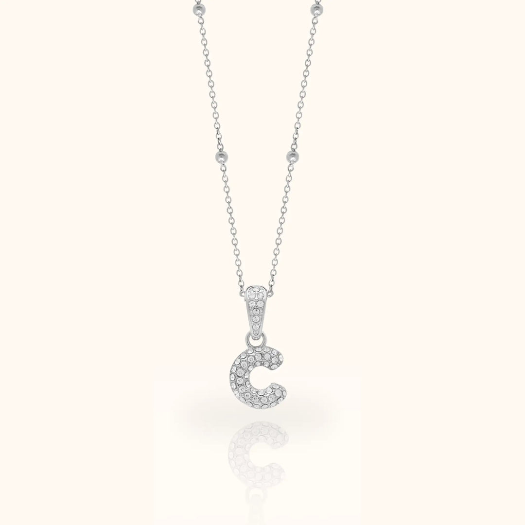 Luma Bubble Initial Necklace