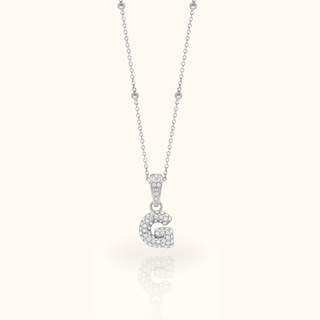 Luma Bubble Initial Necklace