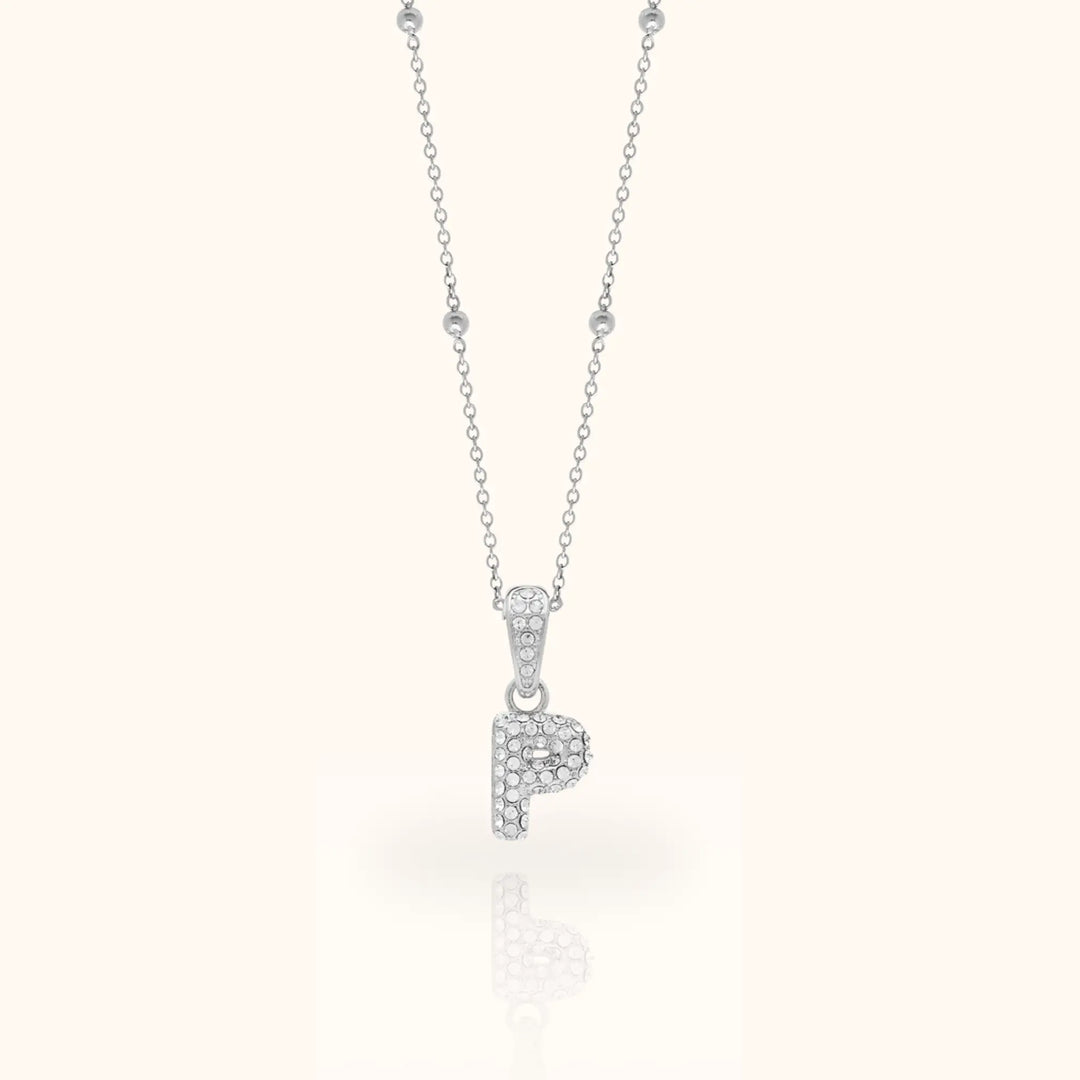 Luma Bubble Initial Necklace