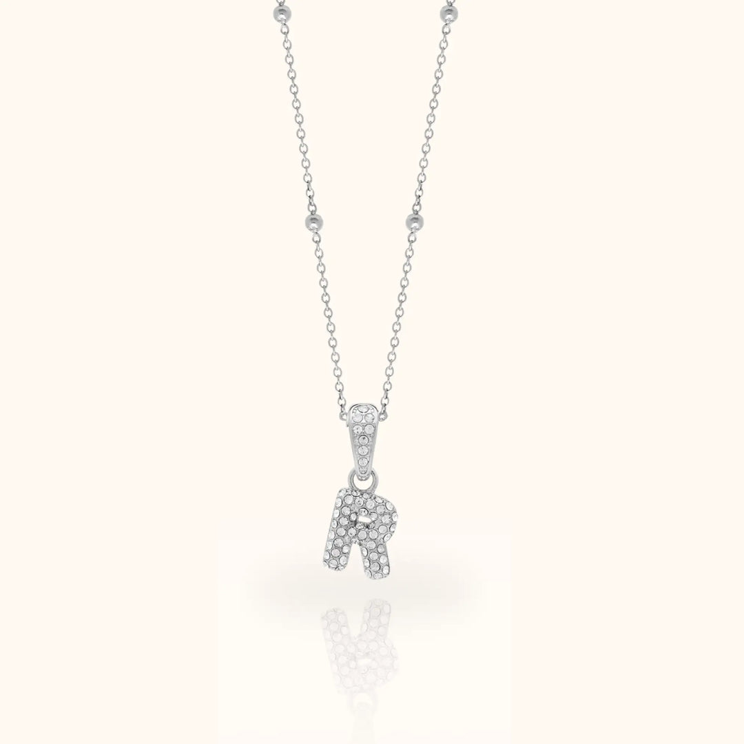 Luma Bubble Initial Necklace