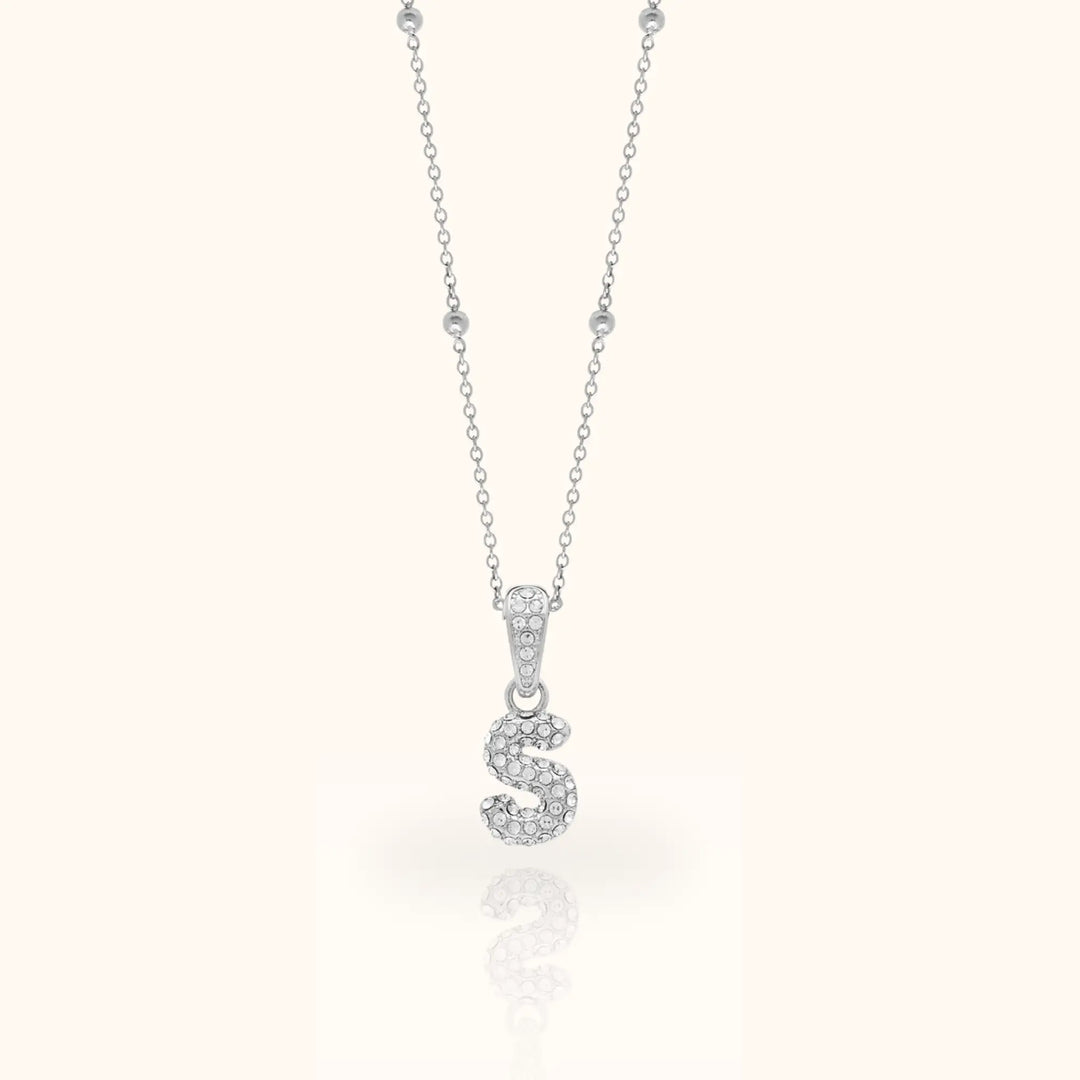 Luma Bubble Initial Necklace