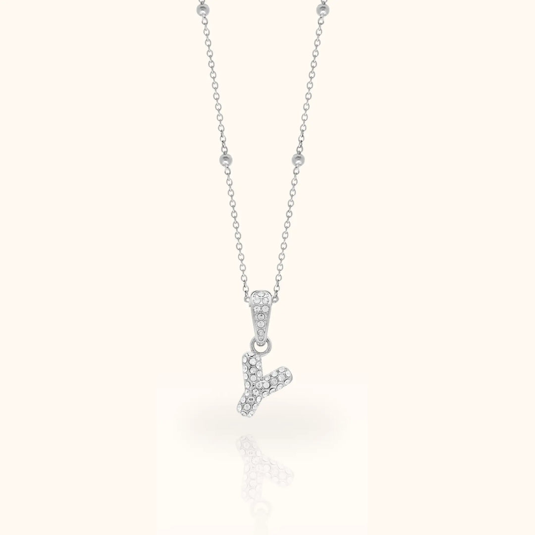 Luma Bubble Initial Necklace
