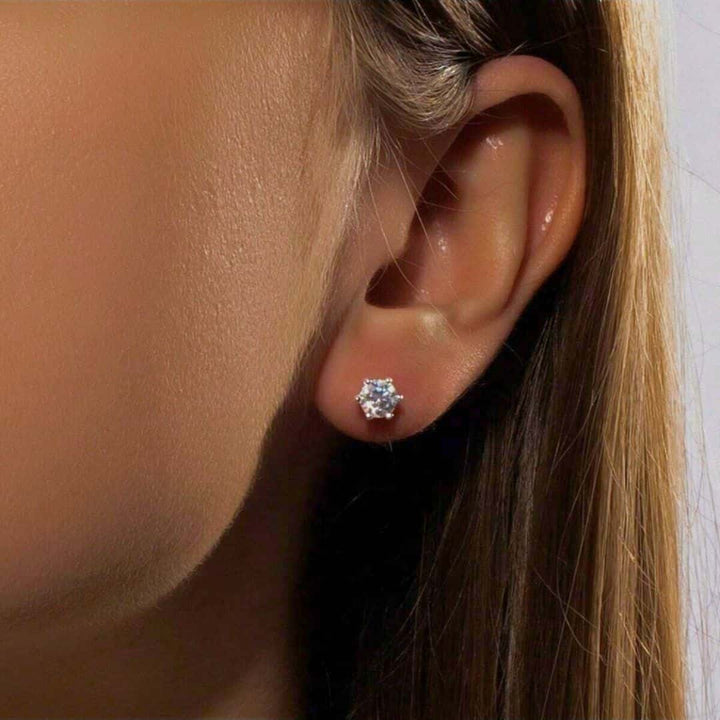 Moissanite Stud Earrings