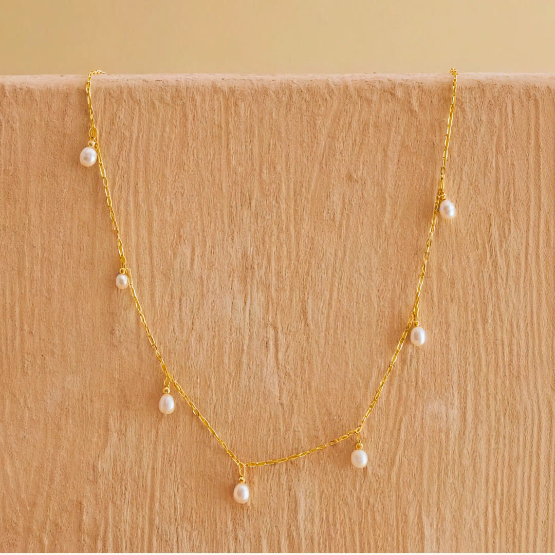 Olivetta Cascade Pearl Necklace
