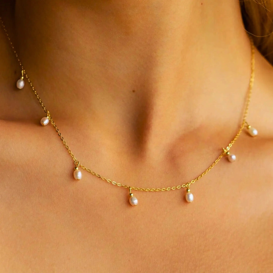 Olivetta Cascade Pearl Necklace