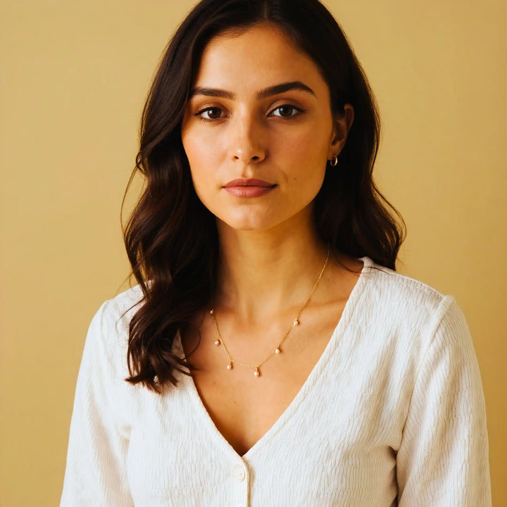Olivetta Cascade Pearl Necklace