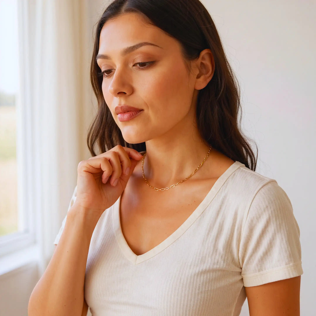 Orina Paperclip Necklace